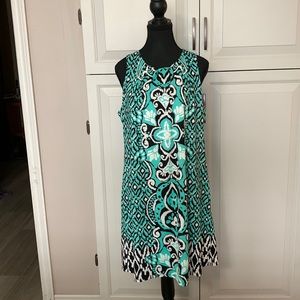 Sleeveless Dress with silver bead embellishment